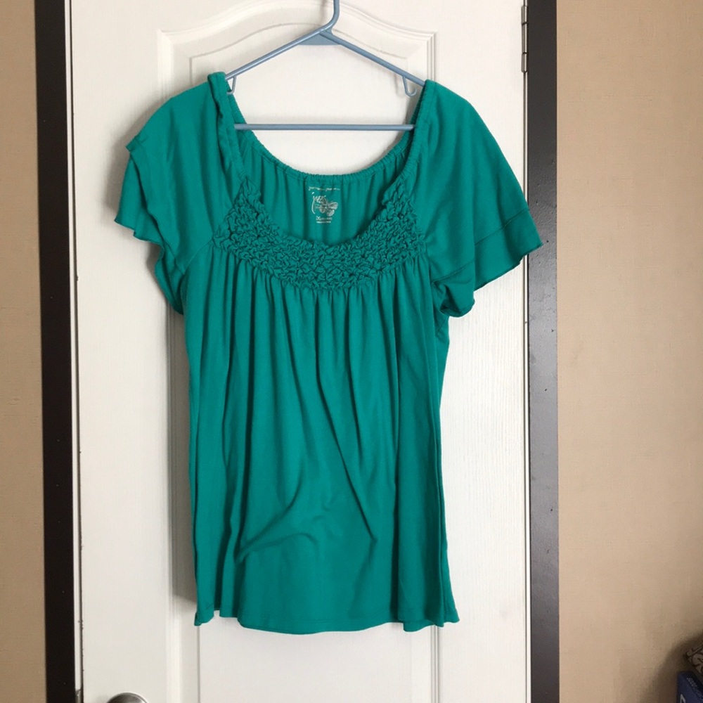 Turquoise blouse